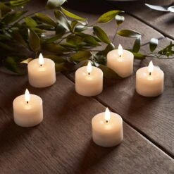 Lot De 6 Bougies Votives Miniatures TruGlow® Avec Télécommande 7 Lot De 6 Bougies Votives Miniatures TruGlow® Avec Télécommande -Éclairage Domestique AU19001 Bougies Chauffe Plat LED TruGlow Close P1