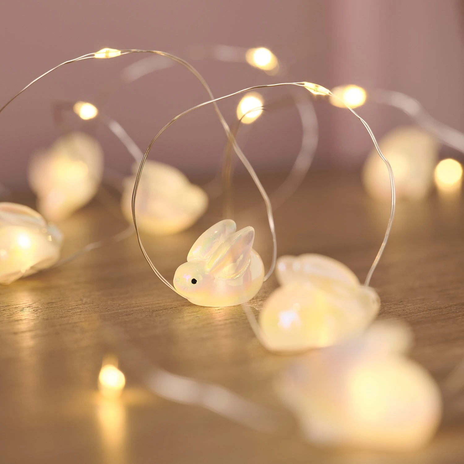 Guirlande Lumineuse Micro LED à 20 Petits Lapins 1 Guirlande Lumineuse Micro LED à 20 Petits Lapins