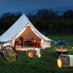 Grande Bougie Pilier LED Pour Extérieur à Piles -Éclairage Domestique CA13503 Bell Tent Glamping Battery Outdoor Candle Large P4