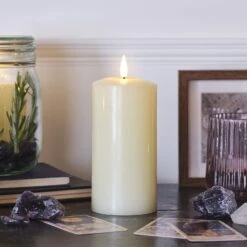 Bougie Pilier Flamme Réaliste à LED TruGlow® 14 Bougie Pilier Flamme Réaliste à LED TruGlow® -Éclairage Domestique CA18012 bougie pilier truglow de 15cm avec critaux