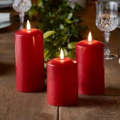 Lot De Décorations De Noël Traditionnelles Pour Fenêtres -Éclairage Domestique CA19003 Lot de 3 Bougies True Glow TruGlow Table P3 80e66223 9f4c 493c 9e6d 04cfca82d401