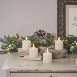 Lot De Décorations De Fenêtres De Noël -Éclairage Domestique CA19005 4 bougies votives truglow