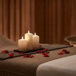 Lot De 3 Bougies Piliers TruGlow® Effet Ombré Bronze Avec Télécommande 9 Lot De 3 Bougies Piliers TruGlow® Effet Ombré Bronze Avec Télécommande -Éclairage Domestique CA19007 Lot de 3 Bougies Ombre Bronze True Glow TruGlow Petales de Rose P4