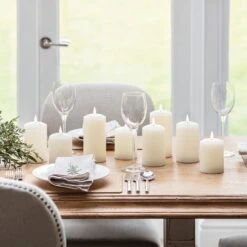 Bougie Pilier TruGlow® à LED De 10cm 14 Bougie Pilier TruGlow® à LED De 10cm -Éclairage Domestique CA19009 Petite Bougie a LED Vacillante Realiste Table P4