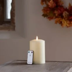 Petite Bougie Cierge à LED TruGlow® De 15 Cm Avec Télécommande -Éclairage Domestique CA19020RC petite bougie cierge a led truglow de 15 cm avec telecommande 1