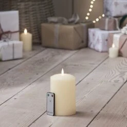 Petite Bougie Cierge à LED TruGlow® De 15 Cm Avec Télécommande -Éclairage Domestique CA19020RC petite bougie cierge a led truglow de 15 cm avec telecommande 2