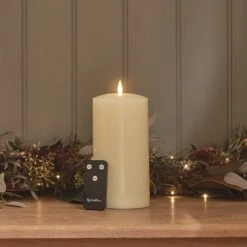 Bougie Cierge à LED TruGlow® De 20 Cm Avec Télécommande -Éclairage Domestique CA19021 bougie cierge a led truglow de 20cm avec telecommande