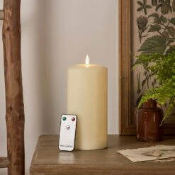Bougie Cierge à LED TruGlow® De 20 Cm Avec Télécommande -Éclairage Domestique CA19021 bougie cierge a led truglow de 20 cm avec telecommande 1