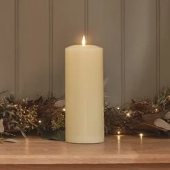 Grande Bougie Cierge à LED TruGlow® De 25 Cm Avec Télécommande