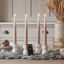 Lot De 4 Chandelles TruGlow® Effet Ombré Bronze Télécommandées -Éclairage Domestique CA20012RC lot de 4 chandelles truglow r effet ombre bronze telecommandees