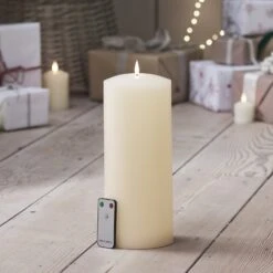 Bougie Cierge TruGlow® à LED De 30 Cm Avec Télécommande -Éclairage Domestique CA20038 bougie cierge truglow r a led de 30cm 1 1