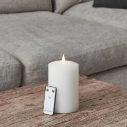 Bougie Cierge Blanche TruGlow® De 15 Cm Avec Télécommande