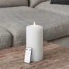 Bougie Cierge Blanche TruGlow® De 20 Cm Avec Télécommande
