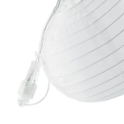 Guirlande Lumineuse 10 Lampions Pleine Lune 6 Guirlande Lumineuse 10 Lampions Pleine Lune -Éclairage Domestique CL 10 YW EURO close up of white fairy light lanterns studio P5