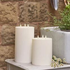 Duo De Bougies D'Extérieur à 3 Mèches TruGlow® Avec Télécommande