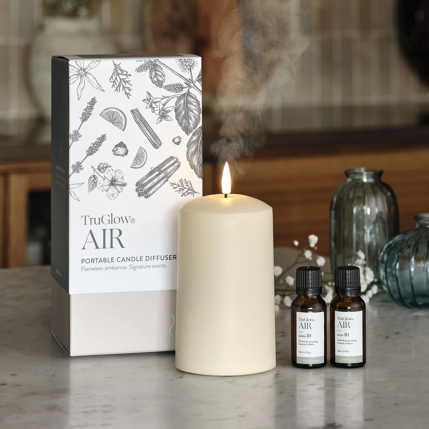 Diffuseur TruGlow AIR® Et 2 Huiles Essentielles Aube Crépuscule 2 Diffuseur TruGlow AIR® Et 2 Huiles Essentielles Aube Crépuscule – Image 2