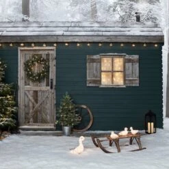 Déco De Noël Famille De Canards En Acrylique -Éclairage Domestique D L4F20012 lot cane et canetons lumineux deco noel exterieure devant cabane