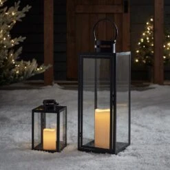 Malvern Lot De 2 Lanternes De Jardin