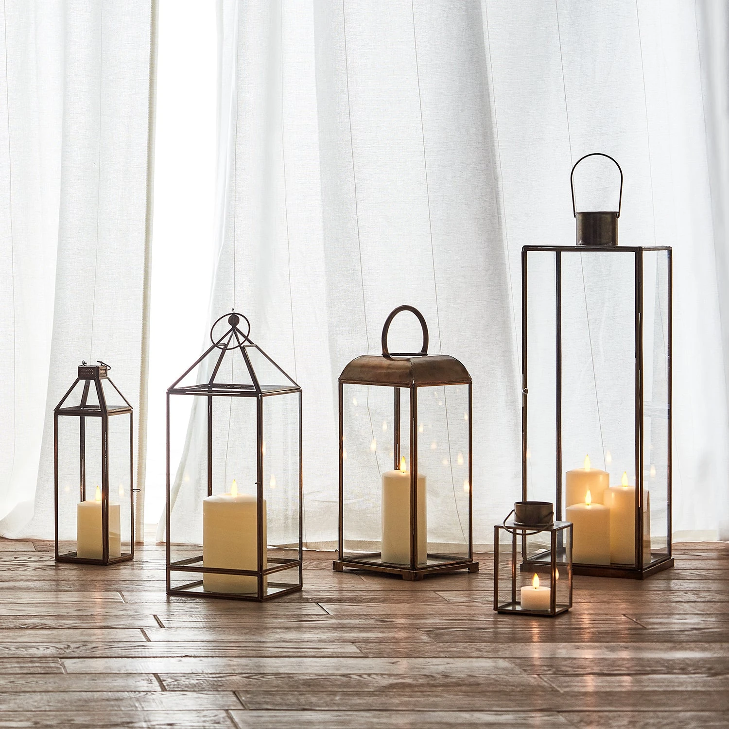 Grande Lanterne Artisanale Effi Avec Bougie TruGlow® 4 Grande Lanterne Artisanale Effi Avec Bougie TruGlow® – Image 4