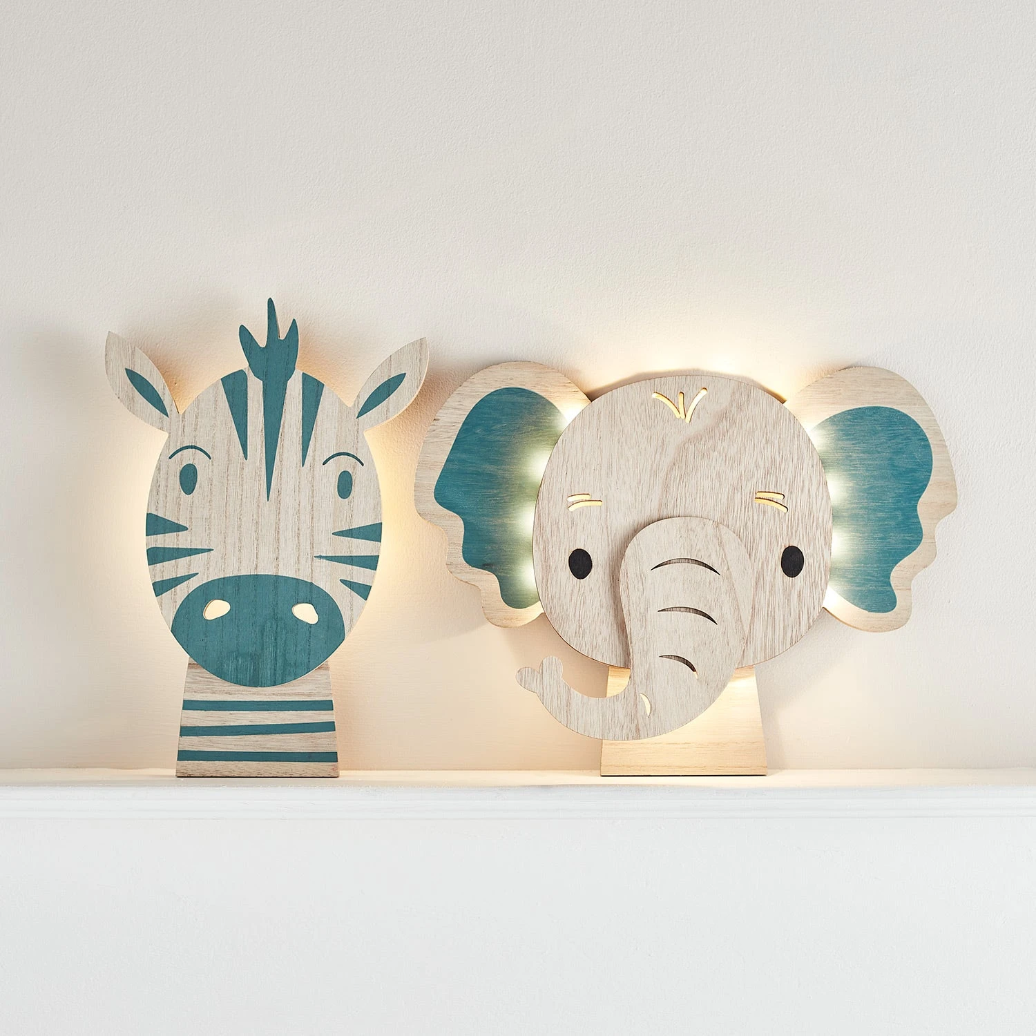 Duo D'Appliques Pour Enfants - Zèbre Et Éléphant 3 Duo D'Appliques Pour Enfants - Zèbre Et Éléphant – Image 3