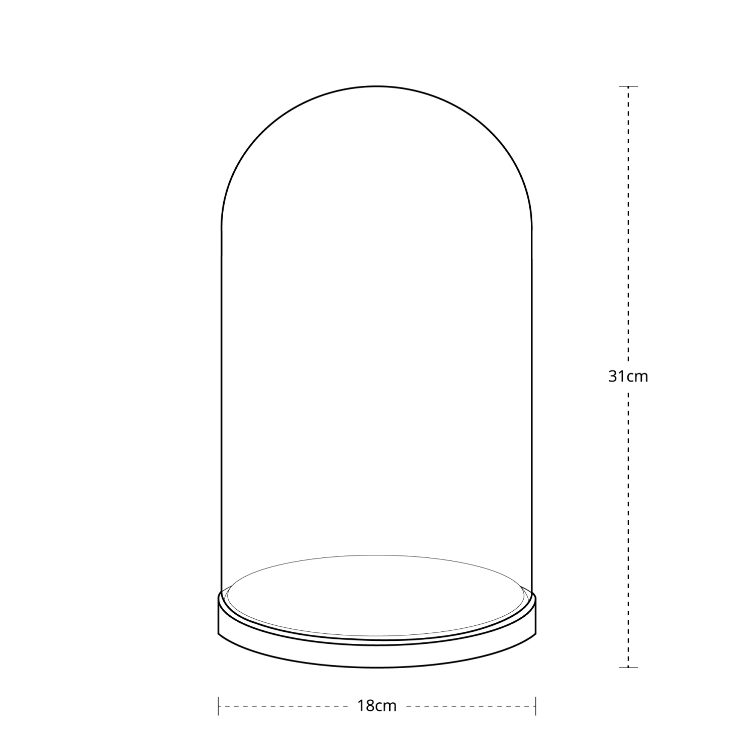 Grande Cloche En Verre Minimaliste Avec 50 Micro LED 5 Grande Cloche En Verre Minimaliste Avec 50 Micro LED – Image 5