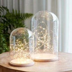 Lot De 2 Cloches En Verre Minimalistes