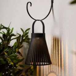 Lanterne Solaire à Lattes Et Crochet De Suspension