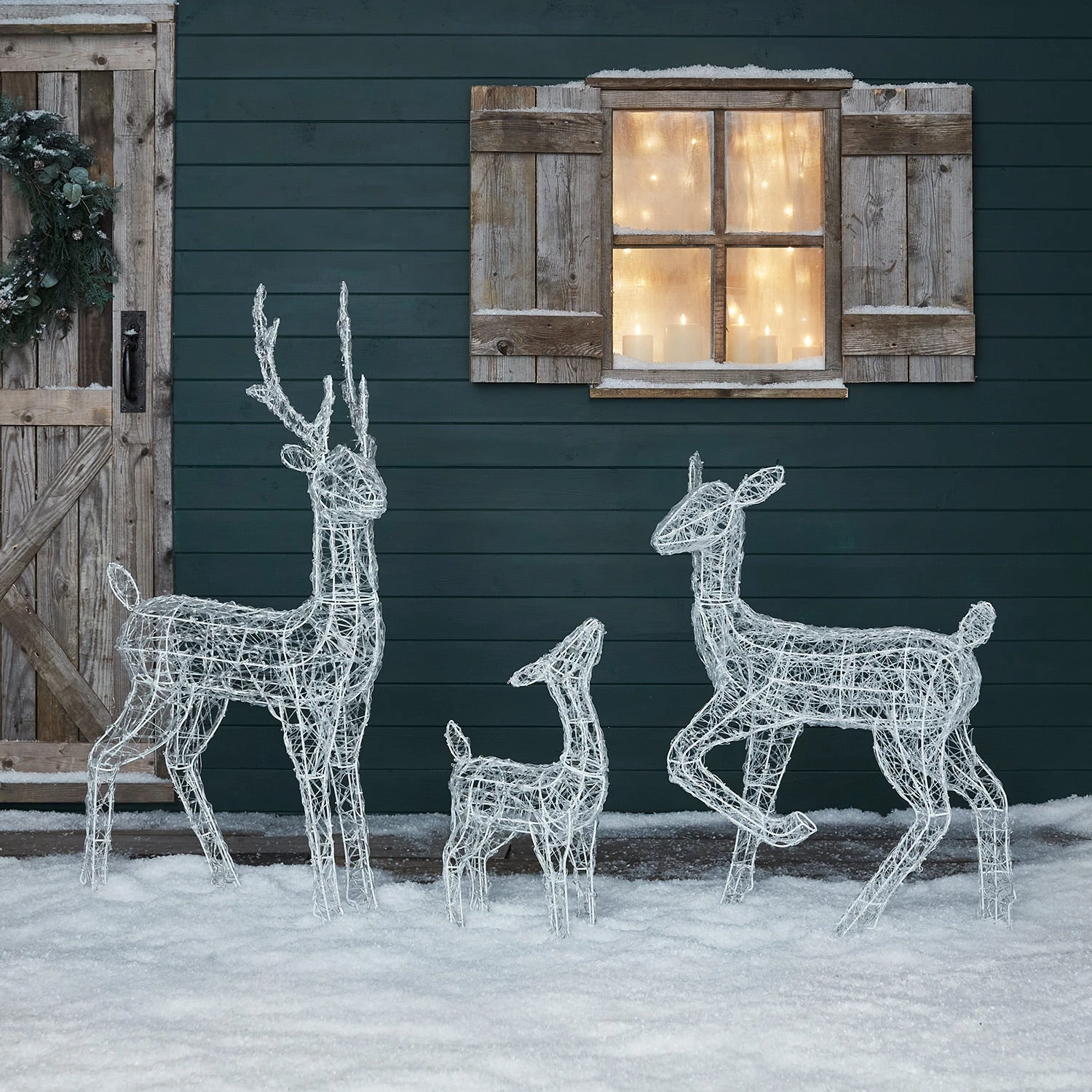 Famille De Rennes Lumineux SolairesSwinsty, En Acrylique 5 Famille De Rennes Lumineux SolairesSwinsty, En Acrylique – Image 5