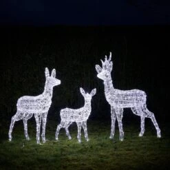 Famille De Rennes Lumineux En Acrylique Et à LED Bicolores Swinsty -Éclairage Domestique D XX230567EU famille de rennes lumineux en acrylique et a led bicolore swinsty 1