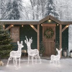 Famille De Rennes Lumineux En Acrylique Et à LED Bicolores Swinsty -Éclairage Domestique D XX230567EU famille de rennes lumineux en acrylique et a led bicolore swinsty 17