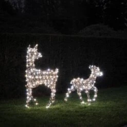 Biche Et Faon Lumineux En Rotin Studley à LED Bicolore 22 Biche Et Faon Lumineux En Rotin Studley à LED Bicolore -Éclairage Domestique D XX250067 Biche et faon lumineux en rotin studley a led bicolore 6