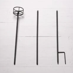 Lot De 2 Piquets Porte-bougie Photophores D'Extérieur à Planter -Éclairage Domestique D2 AC25001 lot de 2 piquets porte bougie photophores dexterieur a planter 3