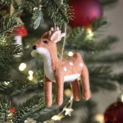 Lot D’Arbuste Décoratif Et 3 Décorations De Noël En Feutre à Suspendre -Éclairage Domestique DE24012 lot de 3 decorations en feutre a suspendre renne sapin et champignon 2 416aa3df ffcf 4963 9155 8f72a07cb37a