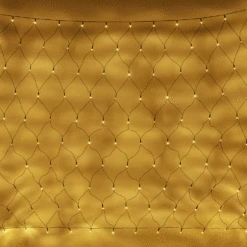 Filet Lumineux Essential Connect 2m X 1.5m 140 LED Blanc Chaud Câble Vert Raccordable