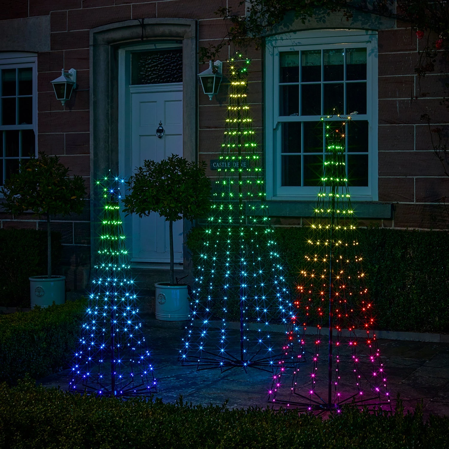 Lot De 3 Sapins De Noël Cônes Lumineux D’Extérieur Avec Fonction Changement De Couleur 15 Lot De 3 Sapins De Noël Cônes Lumineux D’Extérieur Avec Fonction Changement De Couleur – Image 15