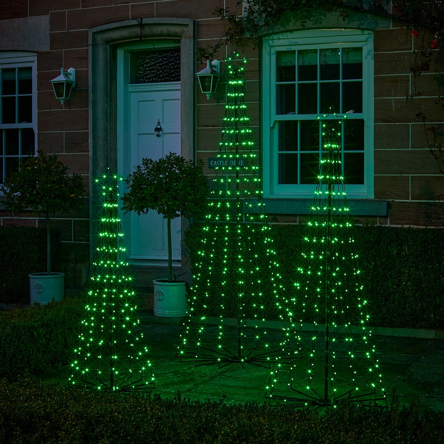 Lot De 3 Sapins De Noël Cônes Lumineux D’Extérieur Avec Fonction Changement De Couleur 3 Lot De 3 Sapins De Noël Cônes Lumineux D’Extérieur Avec Fonction Changement De Couleur – Image 3
