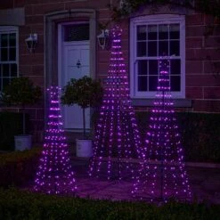 Lot De 3 Sapins De Noël Cônes Lumineux D’Extérieur Avec Fonction Changement De Couleur 29 Lot De 3 Sapins De Noël Cônes Lumineux D’Extérieur Avec Fonction Changement De Couleur -Éclairage Domestique EU L4F2402038 lot de 3 sapins de noel cones lumineux d exterieur avec fonction changement de couleur 8