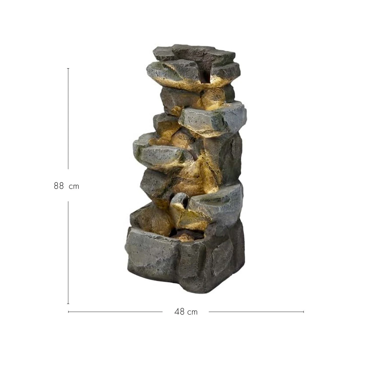 Fontaine De Jardin Ingleton De 88 Cm, Effet Pierre 6 Fontaine De Jardin Ingleton De 88 Cm, Effet Pierre – Image 6