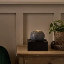 Fontaine Lumineuse D'Intérieur "Soller", Façon Boule 10 Fontaine Lumineuse D'Intérieur "Soller", Façon Boule -Éclairage Domestique FT24006EU Fontaine Lumineuse d Interieur Boule 4