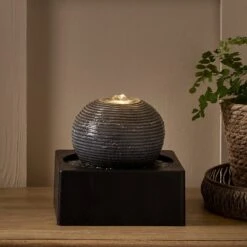 Fontaine Lumineuse D'Intérieur "Soller", Façon Boule 12 Fontaine Lumineuse D'Intérieur "Soller", Façon Boule -Éclairage Domestique FT24006EU Fontaine Lumineuse d Interieur Boule 5