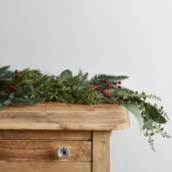 Lot De Décorations De Noël Traditionnelles Pour Fenêtres -Éclairage Domestique GA2003 guirlande de noel a baies rouges