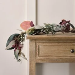 Guirlande Automne-Hiver De 1,5 M En Marron Et Vert Vieilli