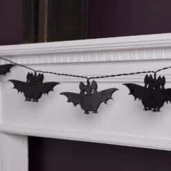 Guirlande Lumineuse Chauve-souris En Bois -Éclairage Domestique HA22004 guirlande lumineuse chauve souris en bois 1