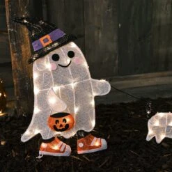 Silhouette Lumineuse, Fantôme Promenant Un Chien 5 Silhouette Lumineuse, Fantôme Promenant Un Chien -Éclairage Domestique HA24011 silhouette lumineuse fantome promenant un chien 3