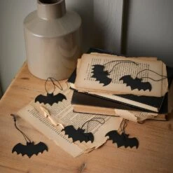 Lot De 3 Piquets Décoratifs Branches Mortes Pour Halloween -Éclairage Domestique HA24025 chauve souris decoratives