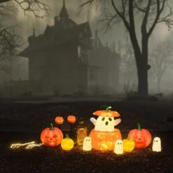 Fantôme Animé Dans Une Citrouille – Décoration D’Halloween 9 Fantôme Animé Dans Une Citrouille – Décoration D’Halloween -Éclairage Domestique HA25010EU fantome anime dans une citrouille decoration d halloween 1