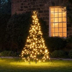 Sapin De Noël Fairybell Pour Extérieur 300 LED Blanc Chaud De 2 M