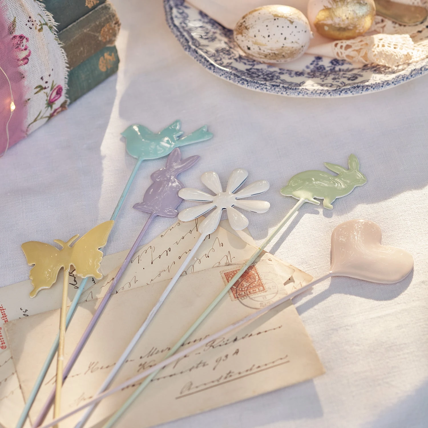 Lot De 6 Décorations Pastel De Pâques 2 Lot De 6 Décorations Pastel De Pâques – Image 2