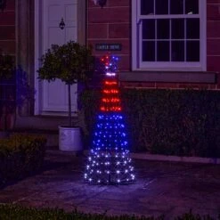 Sapin De Noël Cône Lumineux D’Extérieur De 1,5 M à Fonction Changement De Couleur 36 Sapin De Noël Cône Lumineux D’Extérieur De 1,5 M à Fonction Changement De Couleur -Éclairage Domestique L4F24020EU sapin de noel cone lumineux d exterieur de 1 5 m a 205 led multicolores 16