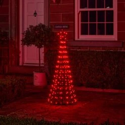 Sapin De Noël Cône Lumineux D’Extérieur De 1,5 M à Fonction Changement De Couleur 26 Sapin De Noël Cône Lumineux D’Extérieur De 1,5 M à Fonction Changement De Couleur -Éclairage Domestique L4F24020EU sapin de noel cone lumineux d exterieur de 1 5 m a 205 led multicolores 4
